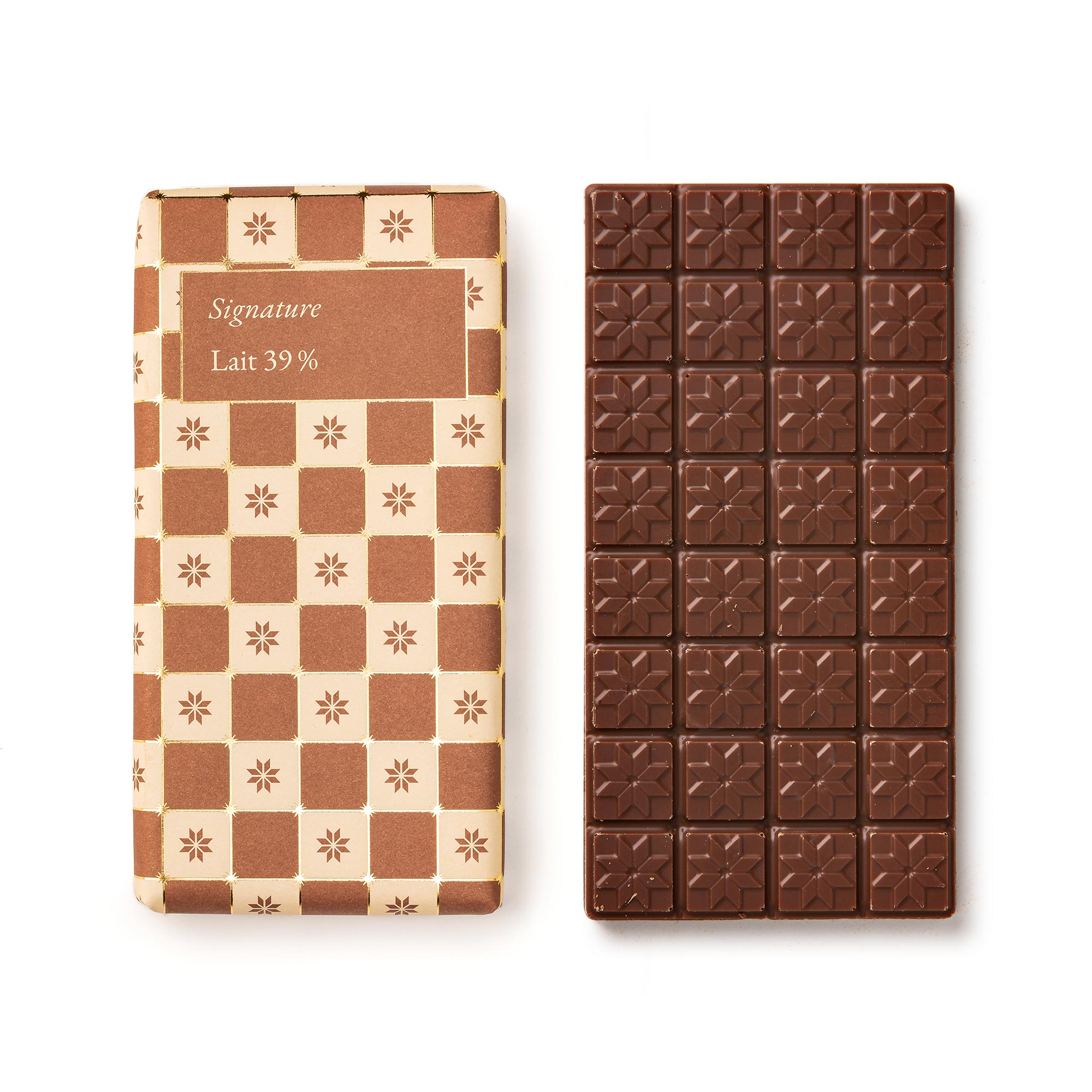 Signature milk chocolate bar 39%