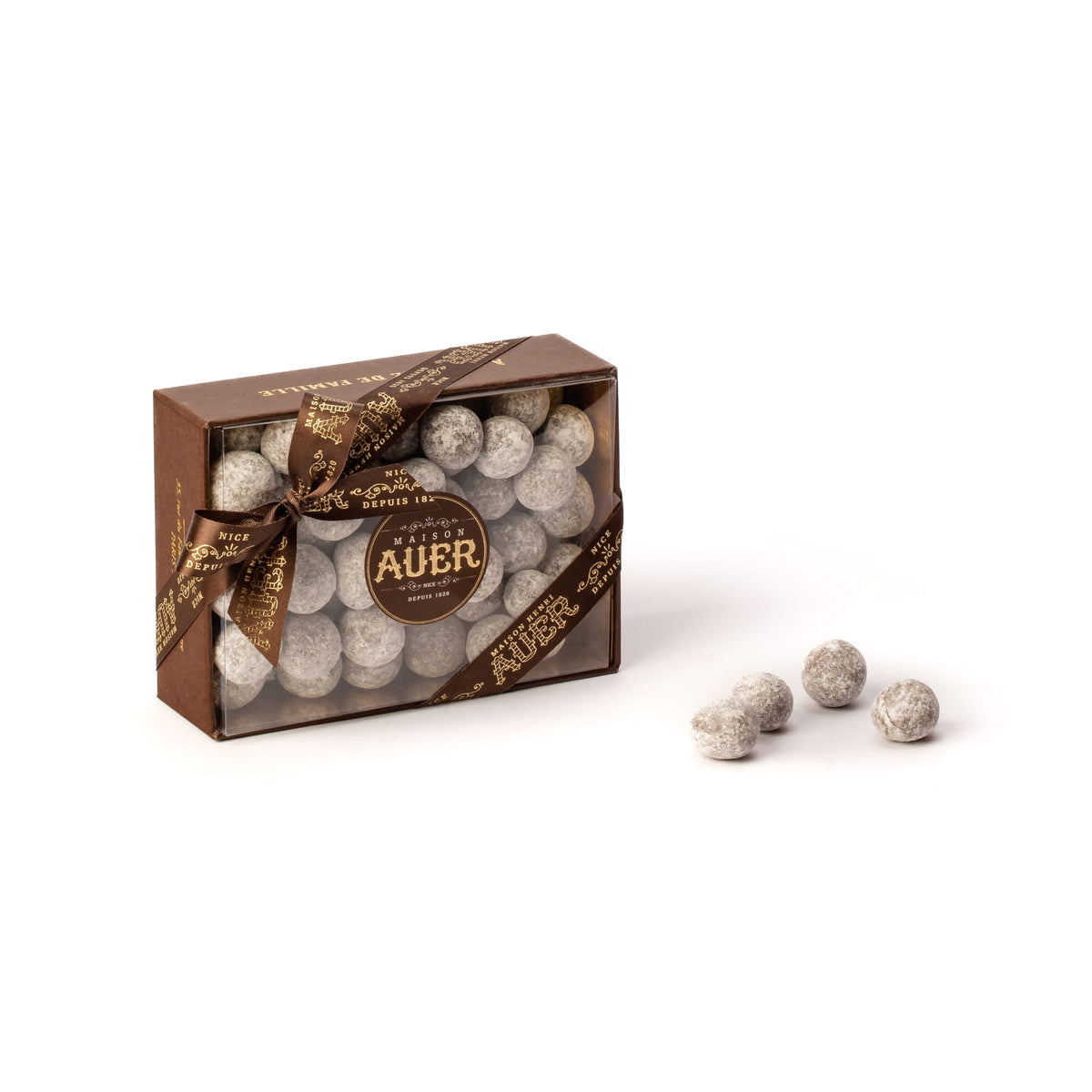 Box of chocolate-covered hazelnuts 170g - Dark chocolate
