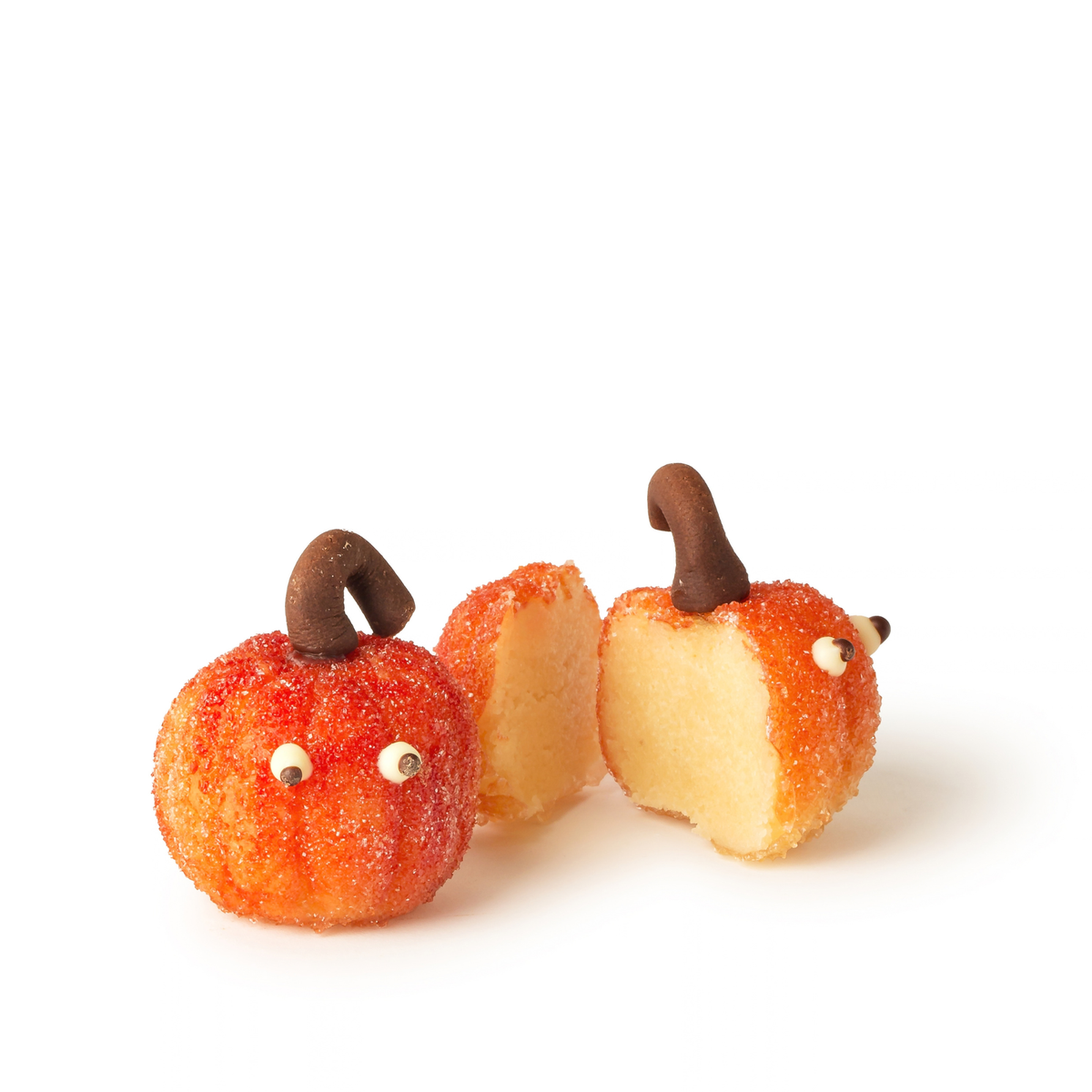 Citrouilles candies en pâte d'amande
