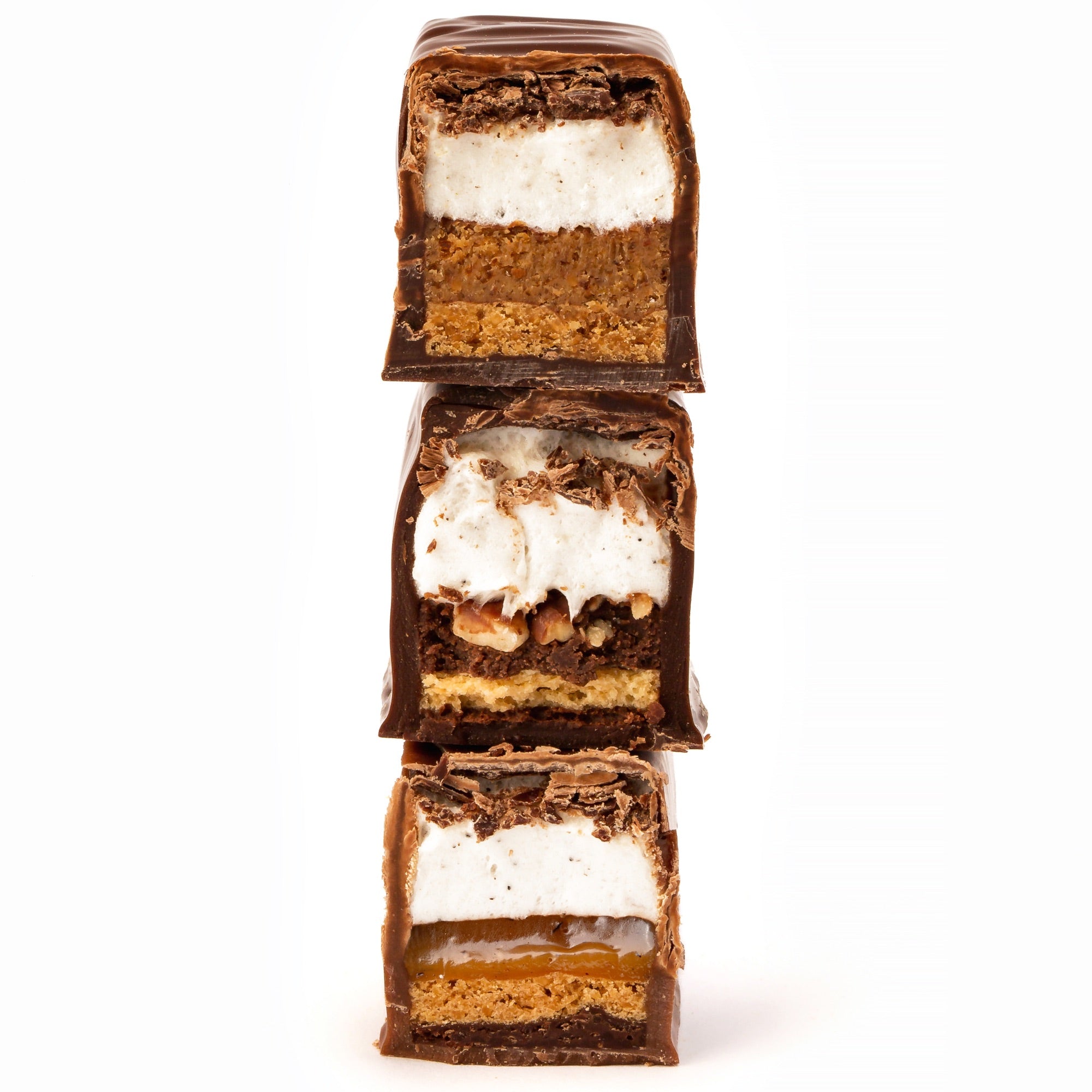 Our marshmallows coated with chocolate